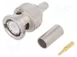 LIITIN: BNC - PISTOKE - UROS - SUORA - 50OHM - PURISTETTAVA - KULLATTU - BNC liittimet - J01000F1255Y - 1