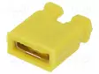 LIITIN: PIN - JUMPPERI - NAARAS - 2,54MM - 1X2 - MALLI: AUKI - KELTAINEN - Piikkirimaliittimet - JUMPER-Y - 1