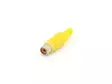 RCA PLUG FEMALE YELLOW, Ø4mm - Plugit ja jakit - CA054Y - 1
