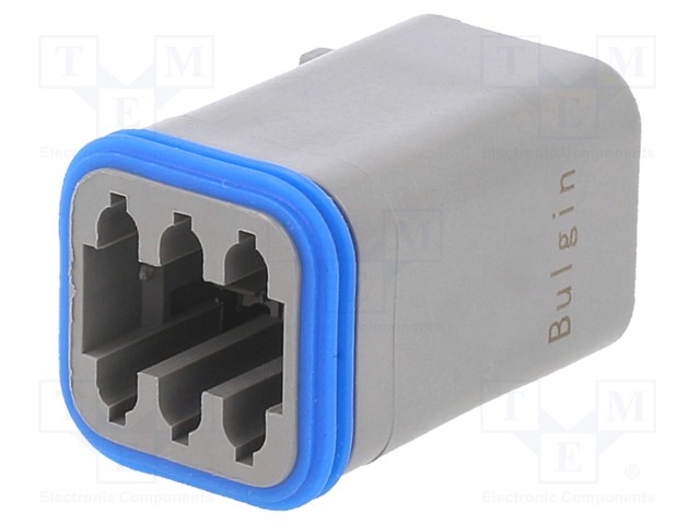 LIITIN: JOHTO-JOHTO - PISTOKE - NAARAS - PX0 - PIN: 6 - IP68 - JOHTOON - Ajoneuvoliittimet - PX0100S06GY - 1