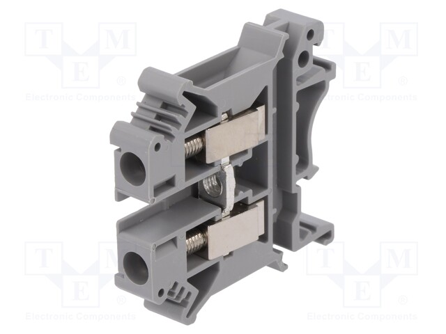 LIITIN: KISKO-PC - 41A - 800V - HARMAA - L: 42,5MM - 0,2÷6MM2 - NAVAT: 1 - Kiskoliittimet - PC6-GY - 1