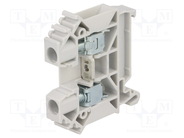 LIITIN: KISKO-0,5÷10MM2 - NAVAT: 1 - PURISTIMET: 2 - HARMAA - LEV: 8MM - Kiskoliittimet - ZUG-6-GY - 1