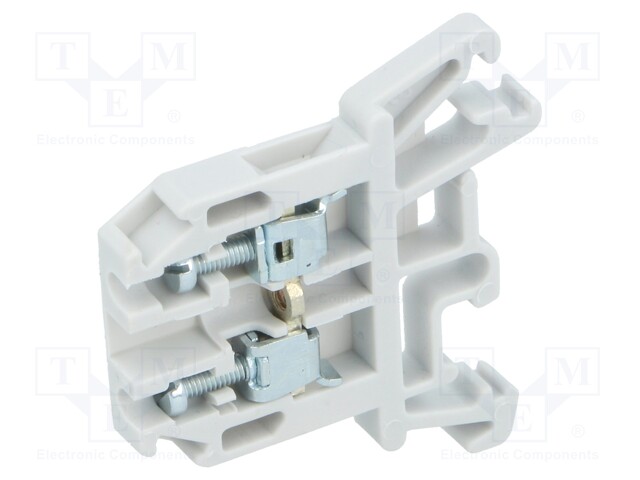 LIITIN: KISKO-0,5÷2,5MM2 - NAVAT: 1 - PURISTIMET: 2 - HARMAA - 690V - Kiskoliittimet - ZUG-G2.5-GY - 1