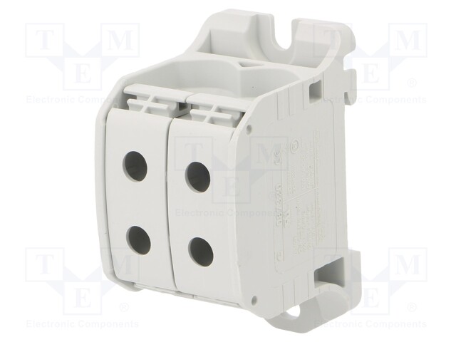 LIITIN: KISKO-STB - 150A - 1KV - RUUVI TERMINAALI - HARMAA - 50MM2 - Kiskoliittimet - STB50-2GY - 1