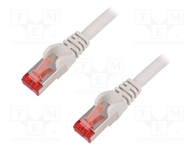 PATCH KAAPELI - S/FTP - CAT: 6 - RJ45-PISTOKE,MOLEMMIN PUOLIN - LANKA - CU - RJ45 Ethernet kaapelit - SFTP.6-CU-0015GY - 1