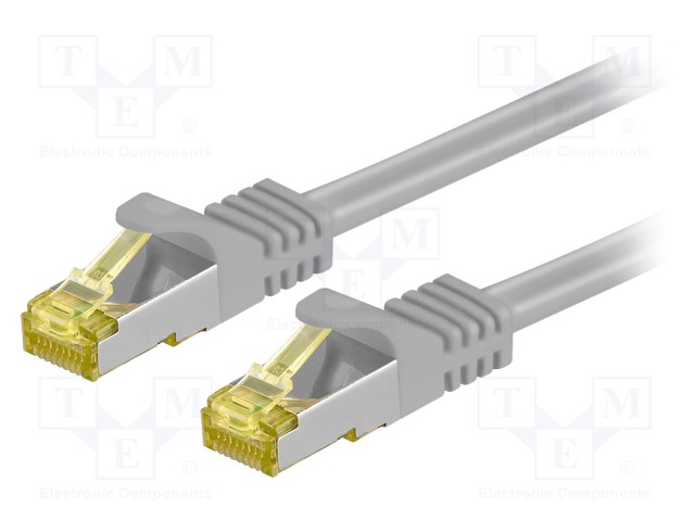 PATCH KAAPELI - S/FTP - CAT: 6A - RJ45-PISTOKE,MOLEMMIN PUOLIN - LANKA - RJ45 Ethernet kaapelit - SFTP7-CU-005GY - 1