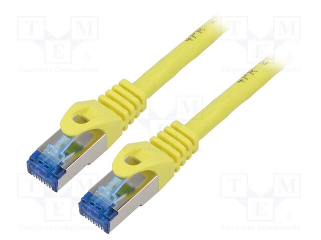 PATCH KAAPELI - S/FTP - CAT: 6A - RJ45-PISTOKE,MOLEMMIN PUOLIN - LANKA - RJ45 Ethernet kaapelit - PCF6A-10CC-2000-Y - 1