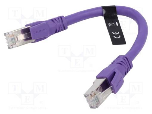 PATCH KAAPELI - S/FTP - CAT: 6A - RJ45-PISTOKE,MOLEMMIN PUOLIN - LANKA - RJ45 Ethernet kaapelit - IBMVY - 1