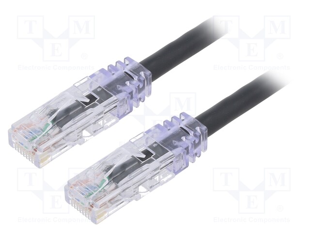 PATCH KAAPELI - TX6™ PLUS,U/UTP - CAT: 6 - CU - 1M - LSZH - MUSTA - RJ45 Ethernet kaapelit - UTPSP1MBLY - 1