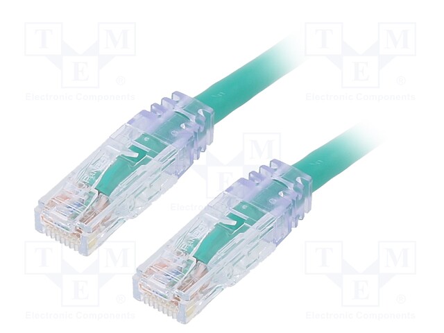 PATCH KAAPELI - TX6™ PLUS,U/UTP - CAT: 6 - CU - 1M - LSZH - VIHREÄ - RJ45 Ethernet kaapelit - UTPSP1MGRY - 1