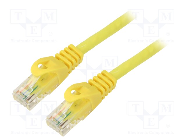 PATCH KAAPELI - U/UTP - CAT: 6 - RJ45-PISTOKE,MOLEMMIN PUOLIN - LANKA - RJ45 Ethernet kaapelit - PCU6-10CC-2000-Y - 1
