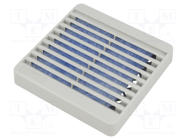 SUOJA - MUOVI - 80X80MM - RUUVI - SUODATTIMEN KANSSA - HARMAA - Tuulettimien suojat - XPFA80GY - 1