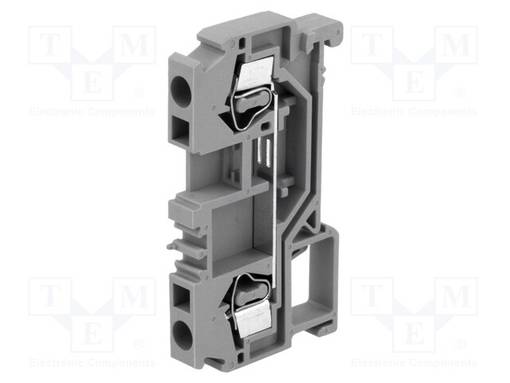 LIITIN: KISKO-0,2÷4MM2 - NAVAT: 1 - PURISTIMET: 2 - HARMAA - LEV: 6MM - Kiskoliittimet - WS-4-GY - 1