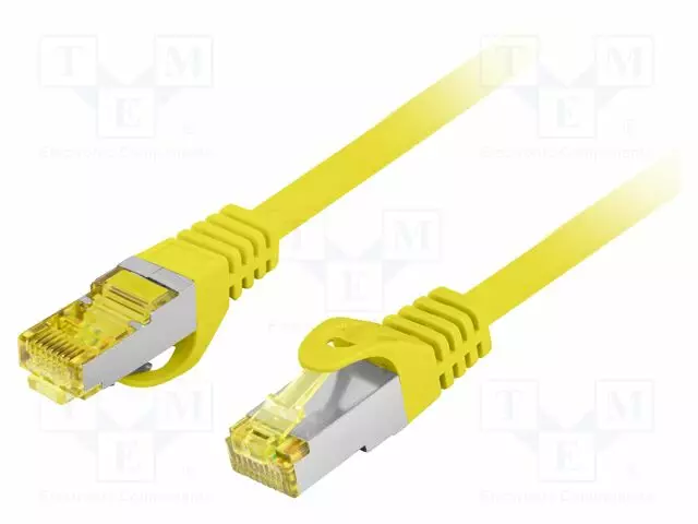 PATCH KAAPELI - S/FTP - CAT: 6A - RJ45-PISTOKE,MOLEMMIN PUOLIN - LANKA - RJ45 Ethernet kaapelit - PCF6A-10CU-2000-Y - 1