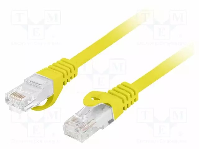 PATCH KAAPELI - U/UTP - CAT: 6 - RJ45-PISTOKE,MOLEMMIN PUOLIN - LANKA - CU - RJ45 Ethernet kaapelit - PCU6-10CU-2000-Y - 1