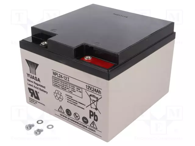 AKKU: LYIJYHAPPO - 12V - 24AH - AGM - AUTOMAATTINEN - 166X175X125MM - Lyijyhyytelöakut - ACCU-HP24-12LY - 1