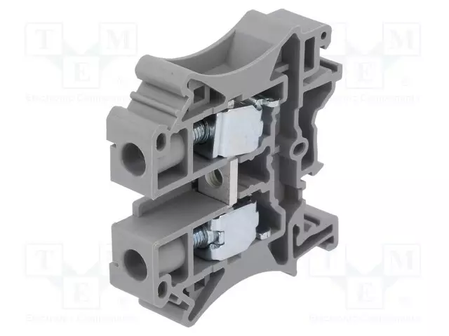 LIITIN: KISKO-PC - 57A - 800V - HARMAA - L: 42,5MM - 0,2÷10MM2 - NAVAT: 1 - Kiskoliittimet - PC10-GY - 1