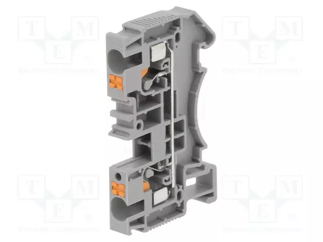 LIITIN: KISKO-DS - 32A - 800V - DIN-KISKOLLE - JOUSIPURISTIN - HARMAA - Kiskoliittimet - DS4-GY - 1