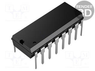 IC: MULTIPLEKSERI - 8: 1 - CH: 1 - DIP16 - TUUBI - ±15VDC - Analogiset multiplekserit ja kytkimet - HI3-0508A-5Z - 1