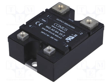 RELE: PUOLIJOHDE - 90÷280VAC - 25A - 24÷280VAC - WGA5 - -20÷80°C - Puolijohdereleet - WGA5-6A25Z - 1