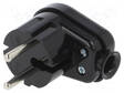 AC LIITIN-UROS - PISTOKE - 2P - 250VAC - 16A - MUSTA - JOHTOON - AC liittimet ja rungot - WT-16K2CZ - 1