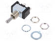 VIPUKYTKIN - ASENNOT: 3 - SP3T - ON-OFF-ON - 10A/125VAC - LÄHDÖT: JUOTTOON - Vipukytkimet - ET110E12-Z - 1