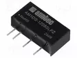 DC/DC MUUNNIN - 1W - TULOJÄNNITE 10,8÷13,2VDC - LÄHTÖJÄNNITE 5VDC - ITULO: 99MA - SIP7 - DC/DC muuntimet - AM1DS-1205SLPZ - 1
