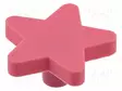 KNOB - H: 48MM - RUBBER,ZAMAK - W: 50MM - FOR CHILDRENS - STAR - FURNITURE - Sormiruuvit ja nupit - GTV-UM-STAR-RZ - 1