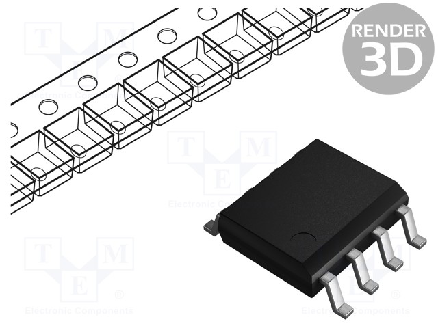 IC: RAJAPINTA - LÄHETIN-VASTAANOTIN - HALF DUPLEX,RS422,RS485 - Mikropiirit - RS232/422/485 liitäntä - ISL83485IBZ - 1