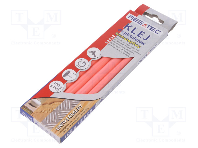 KUUMALIIMA - Ø: 11MM - PINKKI - PIT: 200MM - SIDONTA: 15÷20S - 5KPL - Kuumaliima ja kuumailma työkalut - MEG-BN1021C-UN-ROZ - 1