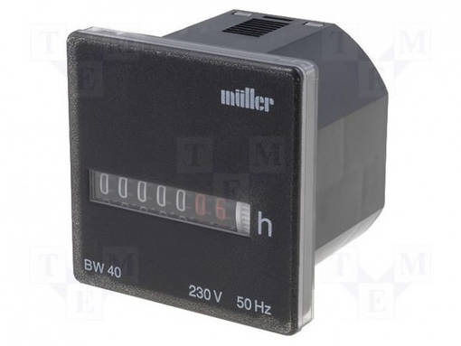 KÄYTTÖTUNTIMITTARI - MEKAANINEN 24VAC - Digitaaliset ja mekaaniset laskurit - LCP-BW24VAC60HZ - 1