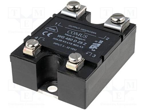 RELE: PUOLIJOHDE - 3÷32VDC - 75A - 24÷530VAC - WG480 - 1-VAIHEINEN - Puolijohdereleet - WG480-D75Z - 1