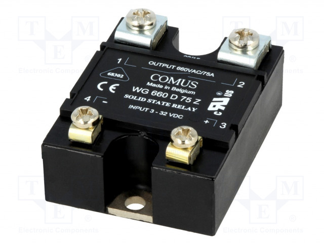 RELE: PUOLIJOHDE - 3÷32VDC - 75A - 24÷660VAC - WG660 - 1-VAIHEINEN - Puolijohdereleet - WG660-D75Z - 1