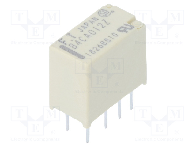 RELE - DPDT - UKELAN: 12VDC - 2A - 0,3A/125VAC - THT - Pienoisreleet - FTR-B4CA012Z - 1
