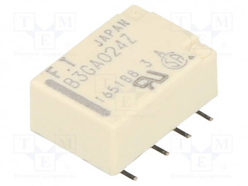 RELE - DPDT - UKELAN: 24VDC - 2A - 0,3A/125VAC - SMT - Pienoisreleet - FTR-B3GA024Z - 1