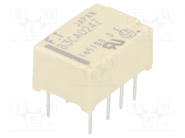 RELE - DPDT - UKELAN: 24VDC - 2A - 0,3A/125VAC - THT - Pienoisreleet - FTR-B3CA024Z - 1