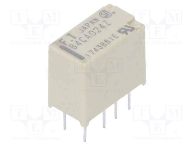 RELE - DPDT - UKELAN: 24VDC - 2A - 0,3A/125VAC - THT - Pienoisreleet - FTR-B4CA024Z - 1
