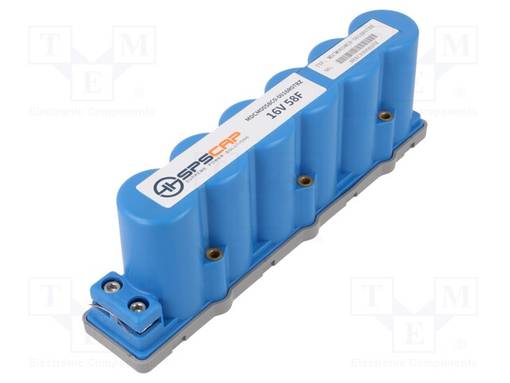 SUPERKONDENSAATTORI - 58F - 16VDC - 226,5X49,5X76MM - IFSM: 200A - Superkondensaattorit - M58F16V-TBZ - 1