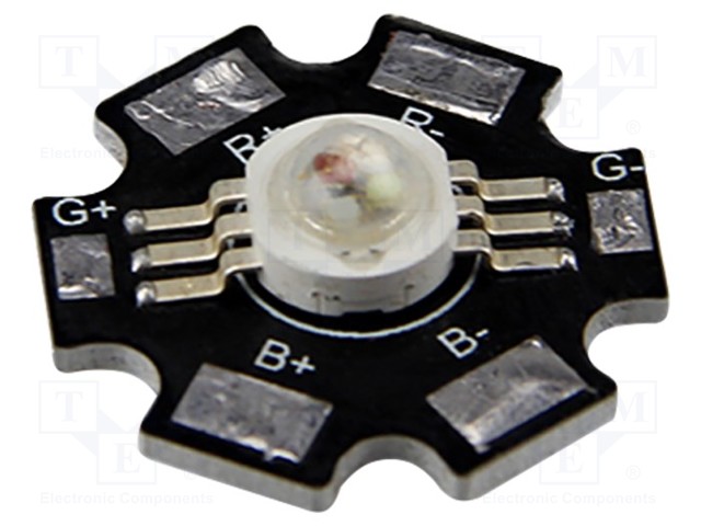 VOIMA-LED - RGB - STAR - 140° - ?D: 467NM,523NM,622NM - 3W - Ø22,5MM - Ultrakirkkaat LEDit - M018001MA3PZ - 1