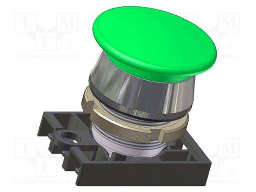 PAINOKYTKIN - 22MM - ASENNOT: 1 - VIHREÄ - IP55 - SIENI- - Taulukytkimet, standardi 22mm - NEK22M-DZ - 1