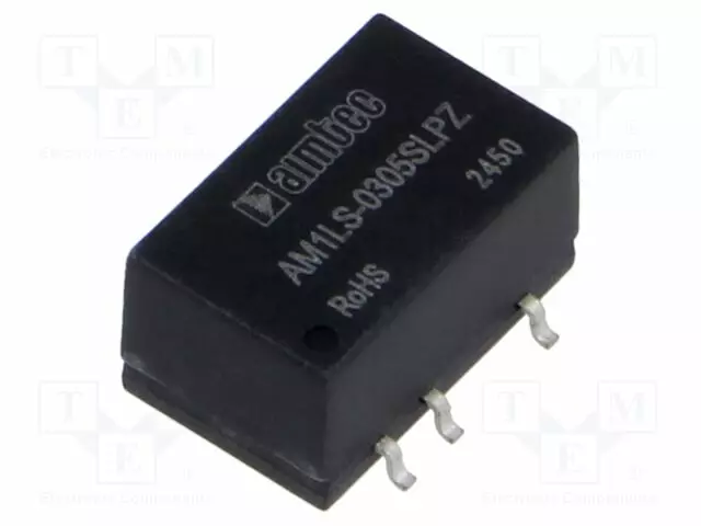DC/DC MUUNNIN - 1W - TULOJÄNNITE 2,97÷3,63VDC - LÄHTÖJÄNNITE 5VDC - ITULO: 370MA - DC/DC muuntimet - AM1LS-0305SLPZ - 1