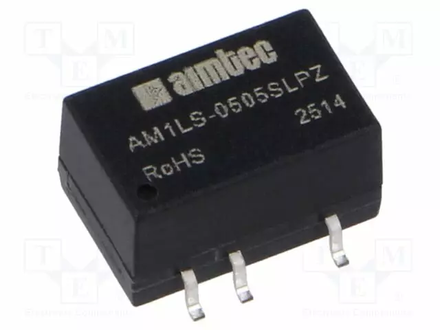 DC/DC MUUNNIN - 1W - TULOJÄNNITE 4,5÷5,5VDC - LÄHTÖJÄNNITE 5VDC - ITULO: 230MA - SMD - DC/DC muuntimet - AM1LS-0505SLPZ - 1