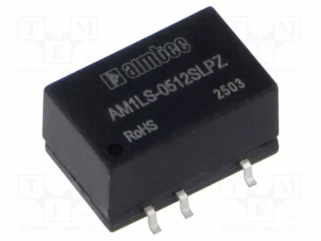 DC/DC MUUNNIN - 1W - TULOJÄNNITE 4,5÷5,5VDC - LÄHTÖJÄNNITE 12VDC - ITULO: 230MA - SMD - DC/DC muuntimet - AM1LS-0512SLPZ - 1