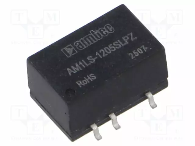 DC/DC MUUNNIN - 1W - TULOJÄNNITE 10,8÷13,2VDC - LÄHTÖJÄNNITE 5VDC - ITULO: 99MA - SMD - DC/DC muuntimet - AM1LS-1205SLPZ - 1