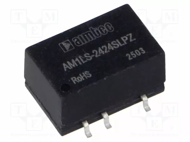 DC/DC MUUNNIN - 1W - TULOJÄNNITE 21,6÷26,4VDC - LÄHTÖJÄNNITE 24VDC - ITULO: 51MA - DC/DC muuntimet - AM1LS-2424SLPZ - 1