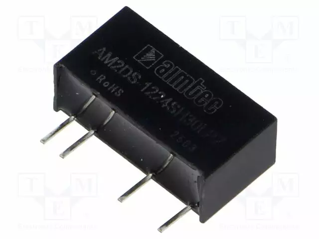 DC/DC MUUNNIN - 2W - TULOJÄNNITE 10,8÷13,2VDC - LÄHTÖJÄNNITE 24VDC - ITULO: 208MA - DC/DC muuntimet - AM2DS-1224SH30LPZ - 1