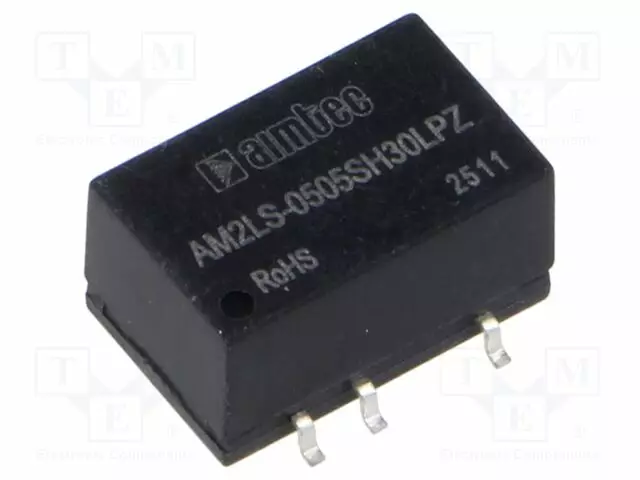DC/DC MUUNNIN - 2W - TULOJÄNNITE 4,5÷5,5VDC - LÄHTÖJÄNNITE 5VDC - ITULO: 477MA - SMD - DC/DC muuntimet - AM2LS-0505SH30LPZ - 1