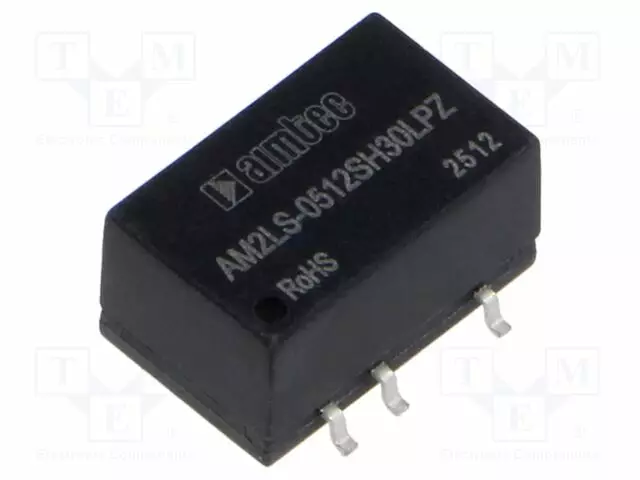DC/DC MUUNNIN - 2W - TULOJÄNNITE 4,5÷5,5VDC - LÄHTÖJÄNNITE 12VDC - ITULO: 471MA - SMD - DC/DC muuntimet - AM2LS-0512SH30LPZ - 1