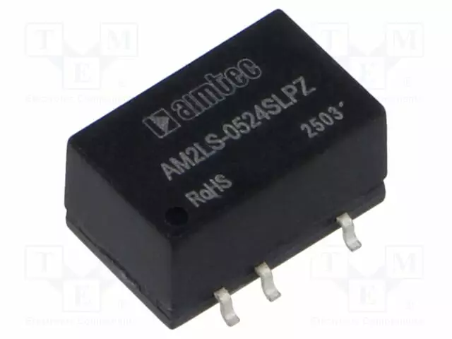 DC/DC MUUNNIN - 2W - TULOJÄNNITE 4,5÷5,5VDC - LÄHTÖJÄNNITE 24VDC - ITULO: 471MA - SMD - DC/DC muuntimet - AM2LS-0524SLPZ - 1