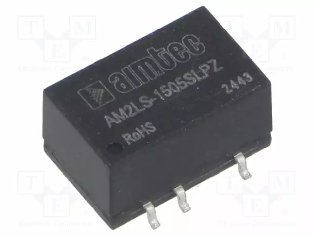 DC/DC MUUNNIN - 2W - TULOJÄNNITE 13,5÷16,5VDC - LÄHTÖJÄNNITE 5VDC - ITULO: 161MA - DC/DC muuntimet - AM2LS-1505SLPZ - 1